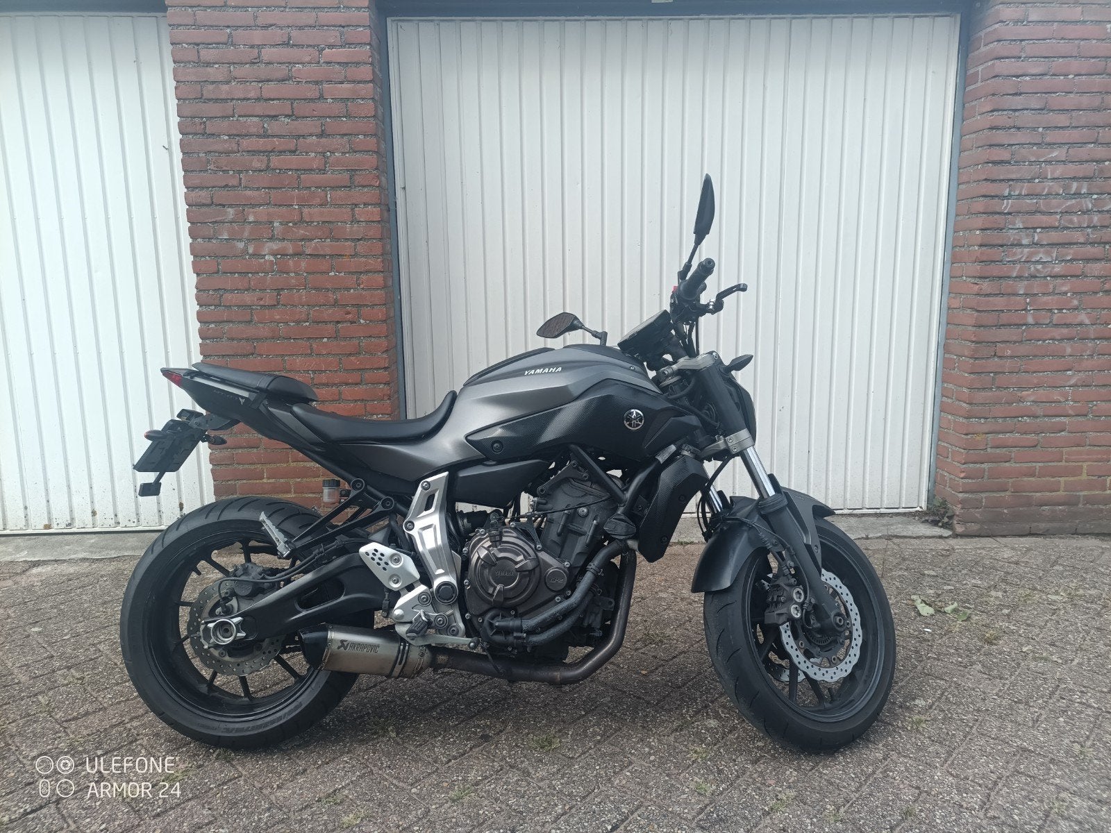 Akrapovic Uitlaat Yamaha MT07 - In goede staat, Motoren, Ophalen of Verzenden, Gebruikt
