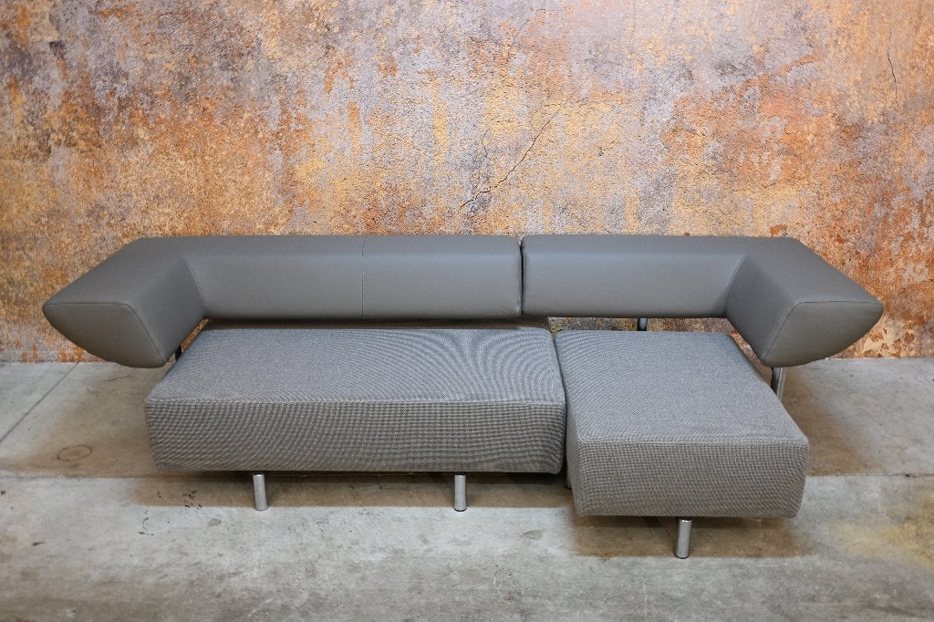 NIEUW beklede COR Arthe design bank / hoekbank chaise, Huis en Inrichting, 250 tot 300 cm, 125 tot 150 cm, Hoekbank, Driepersoons