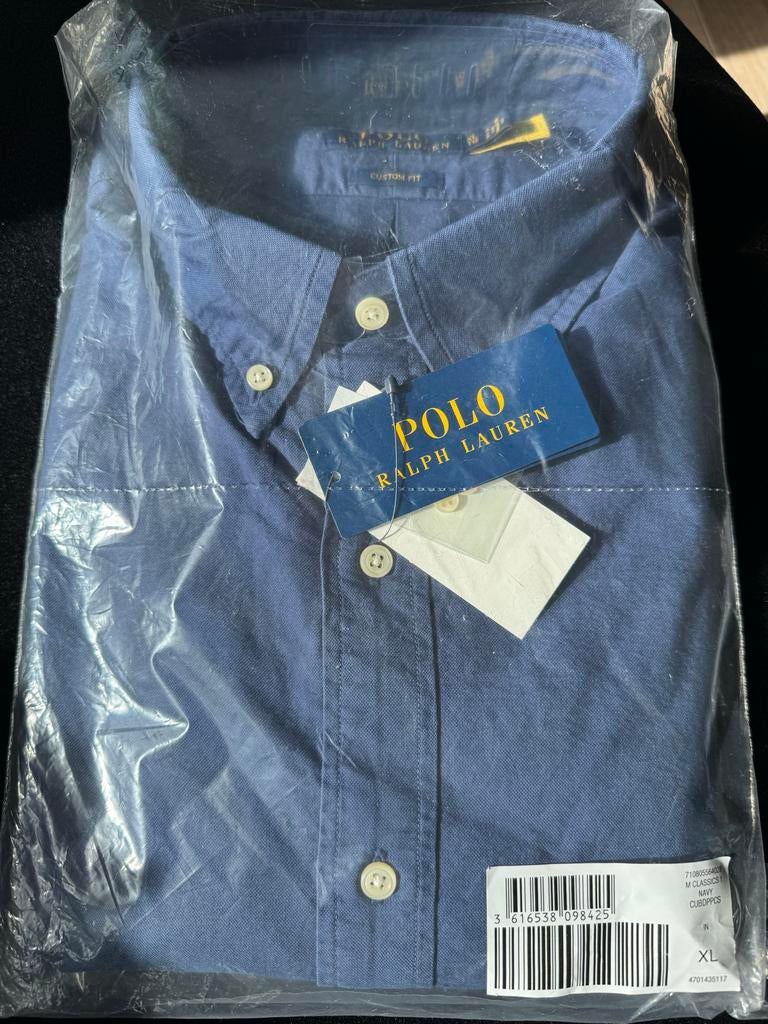 Nieuw Ralph Lauren overhemd XL Custom Fit, Kleding | Heren, Overhemden, Ophalen of Verzenden, Nieuw, Blauw, Halswijdte 43/44 (XL)