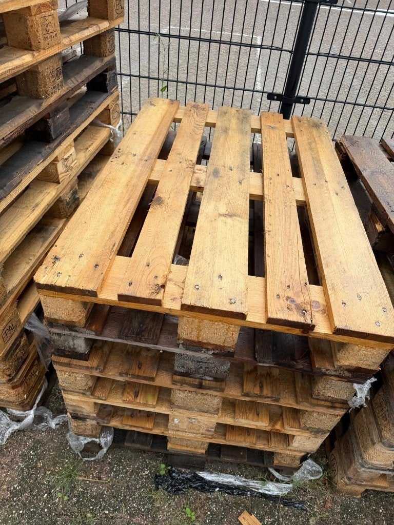 Partij gebruikte europallets - 200 stuks, Gebruikt, 25 tot 50 mm, Ophalen of Verzenden, Pallet