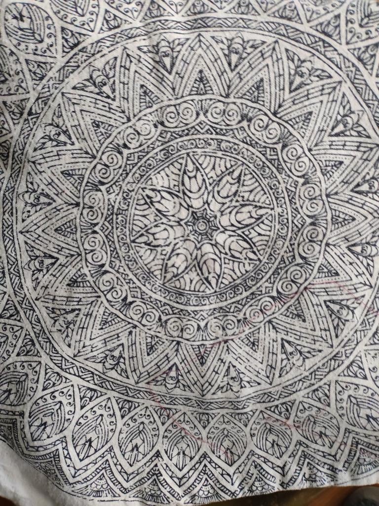 Mandala, sier kussenhoes, Ophalen of Verzenden, Vierkant