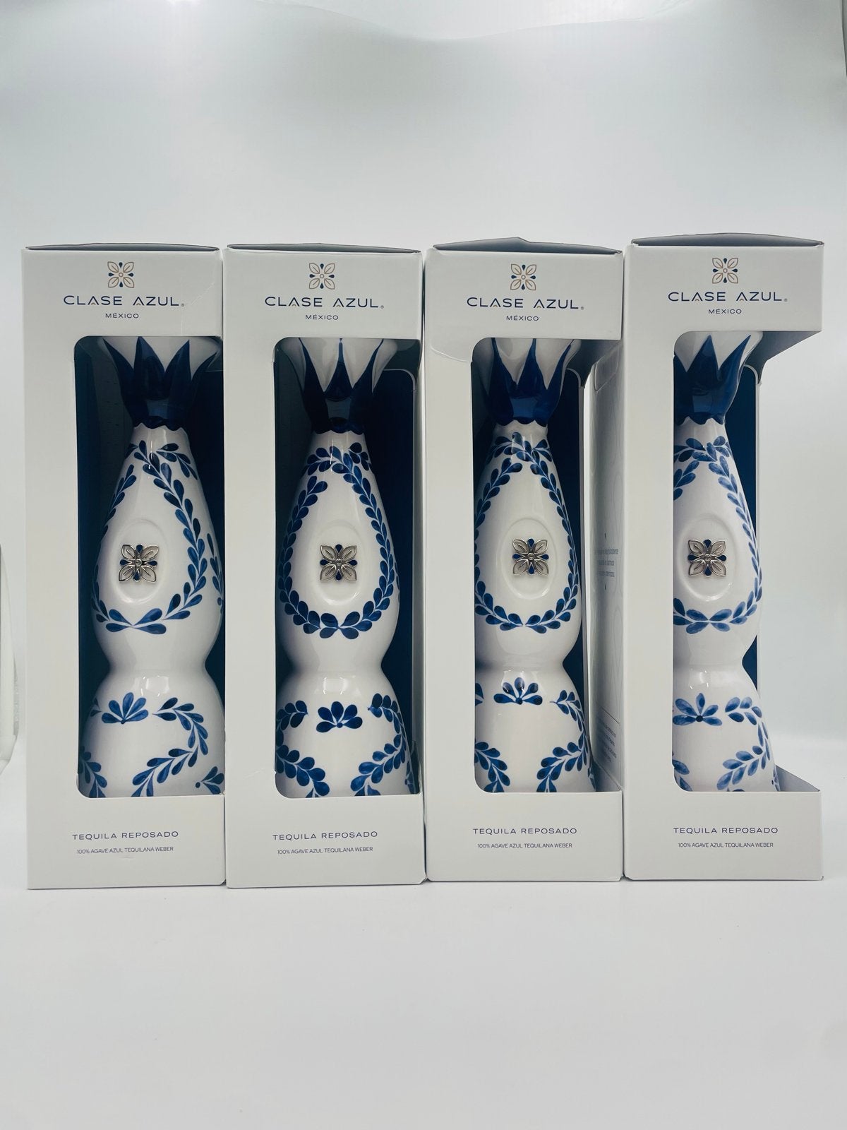 Clase Azul Tequila flessen - leeg, handgemaakt, Huis en Inrichting, Woonaccessoires | Vazen, Gebruikt, Handgemaakt, Wit, Ophalen of Verzenden