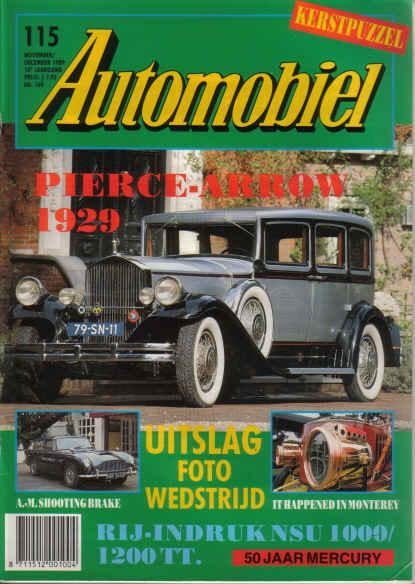 Automobiel 115 1989 : NSU Prinz 1000 / 1200TT - Mercury, Ophalen of Verzenden, Gelezen, Algemeen