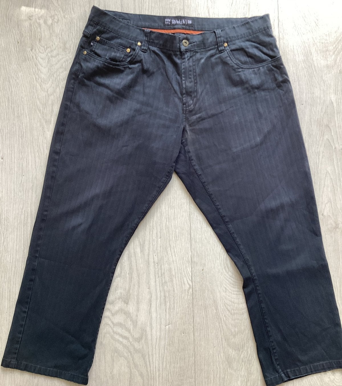 Canda C&A Stretch Jeans W40 L34 - zwart/ grijs, Ophalen of Verzenden, Gedragen, Grijs, W40 - W42 (confectie 56/58)