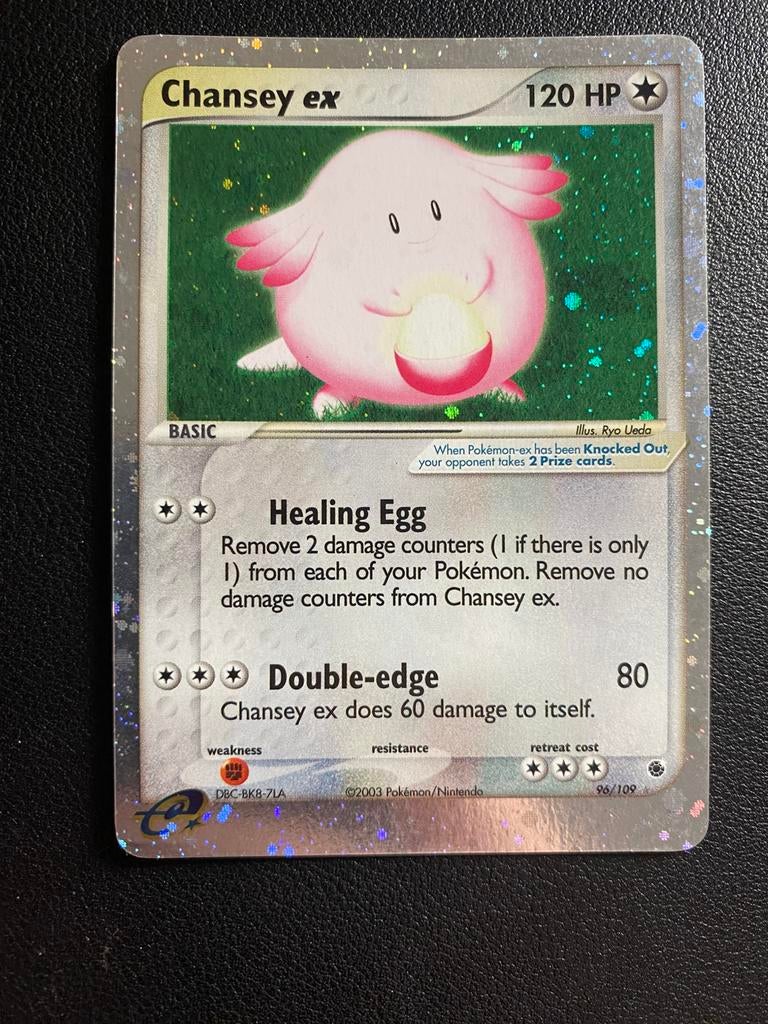 Chansey Ex Holo - Ex Ruby & Sapphire - 96/109 - Pokemon, Ophalen of Verzenden, Zo goed als nieuw