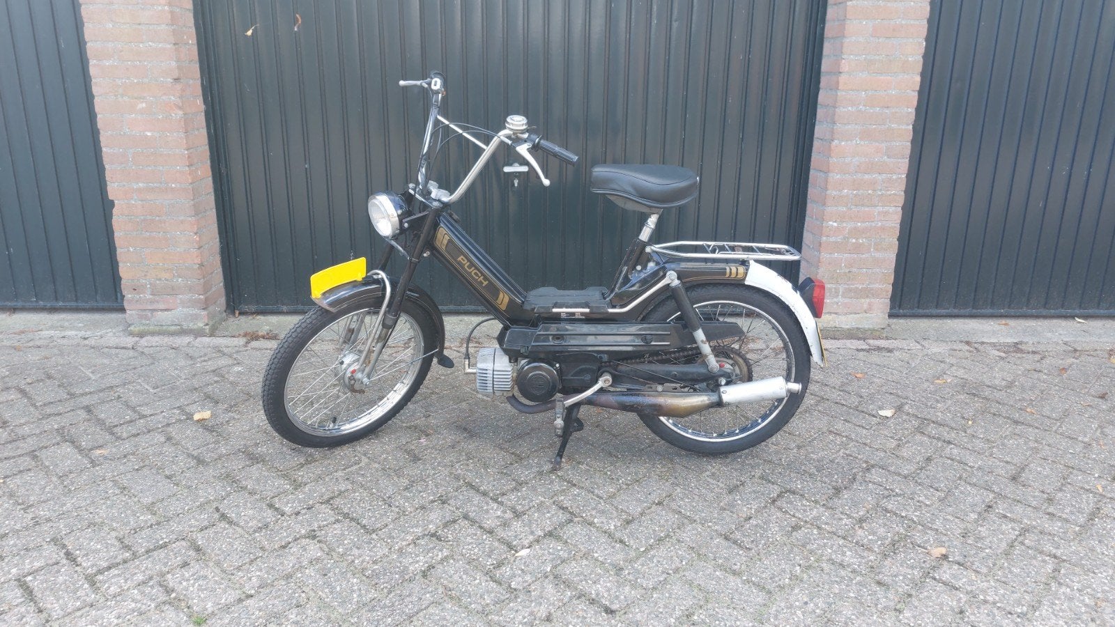 Puch Maxi 1985 zwart/goud – 50cc – elektronische ontsteking, Fietsen en Brommers, Ophalen, Puch, Maximaal 45 km/u, 50 cc