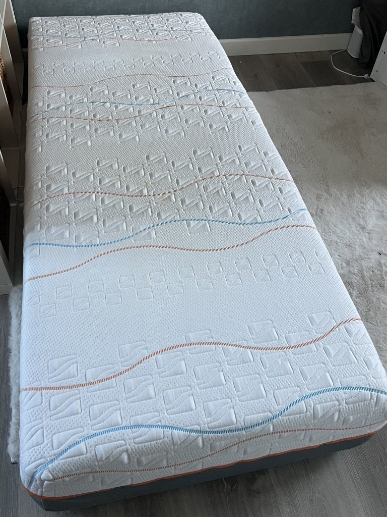 Matras 90x220 M line Slow Motion Hybrid 7 traagschuim, Ophalen, Gebruikt, 90 cm, Eenpersoons