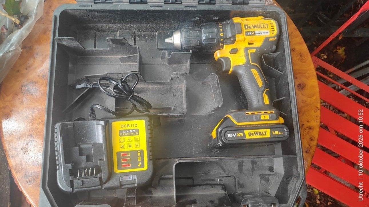 DeWalt DCD777, 18V Brushless boormachine set, Doe-het-zelf en Verbouw, Ophalen, Boor- en Schroefmachine