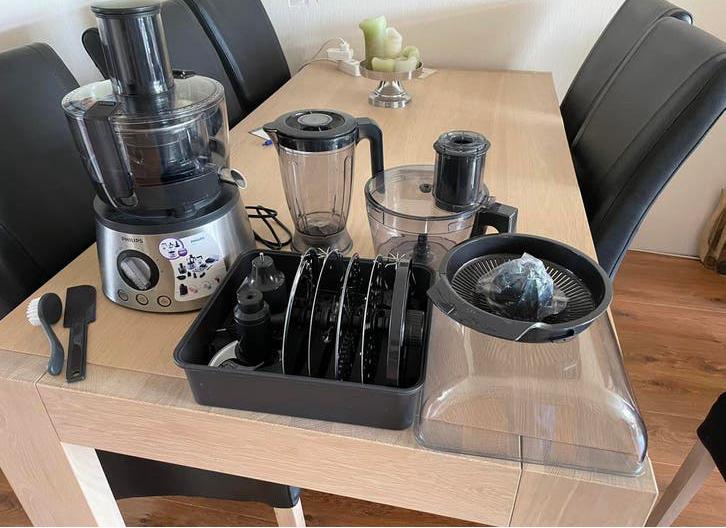 Philips keukenmachine., Ophalen, Zo goed als nieuw, Vaatwasserbestendig, 3 snelheden of meer