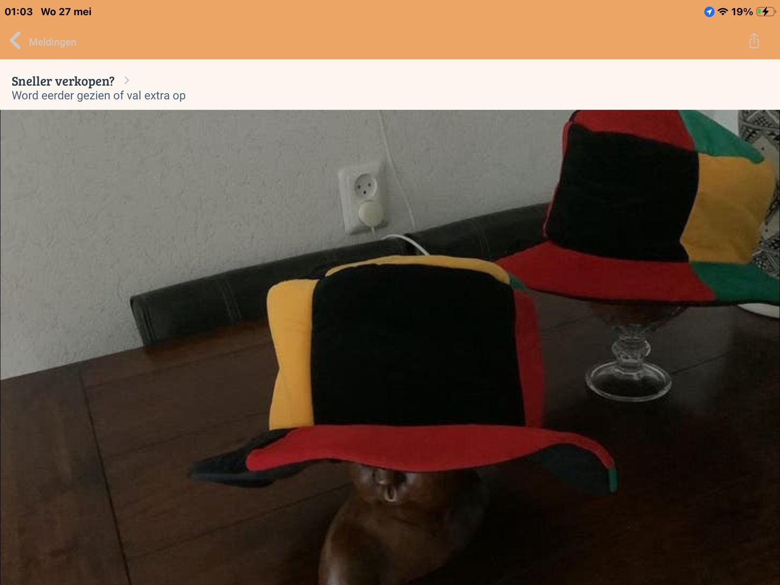 Fluwelen hoed voor artiest of goochelaar - Meerdere kleuren, Verzenden, Gedragen, Carnaval, Accessoires