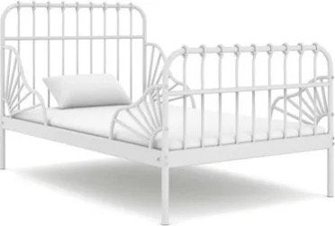 1 persoons metalen ikea bed, Ophalen, Zo goed als nieuw, 180 cm of meer, 85 tot 100 cm