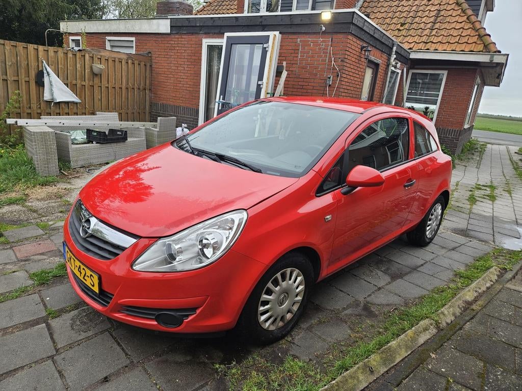 Opel Corsa 1.0 12V 3D 2009 Rood lage kmstand!!, Auto's, Opel, Particulier, Corsa, Benzine, Hatchback, Handgeschakeld, Geïmporteerd