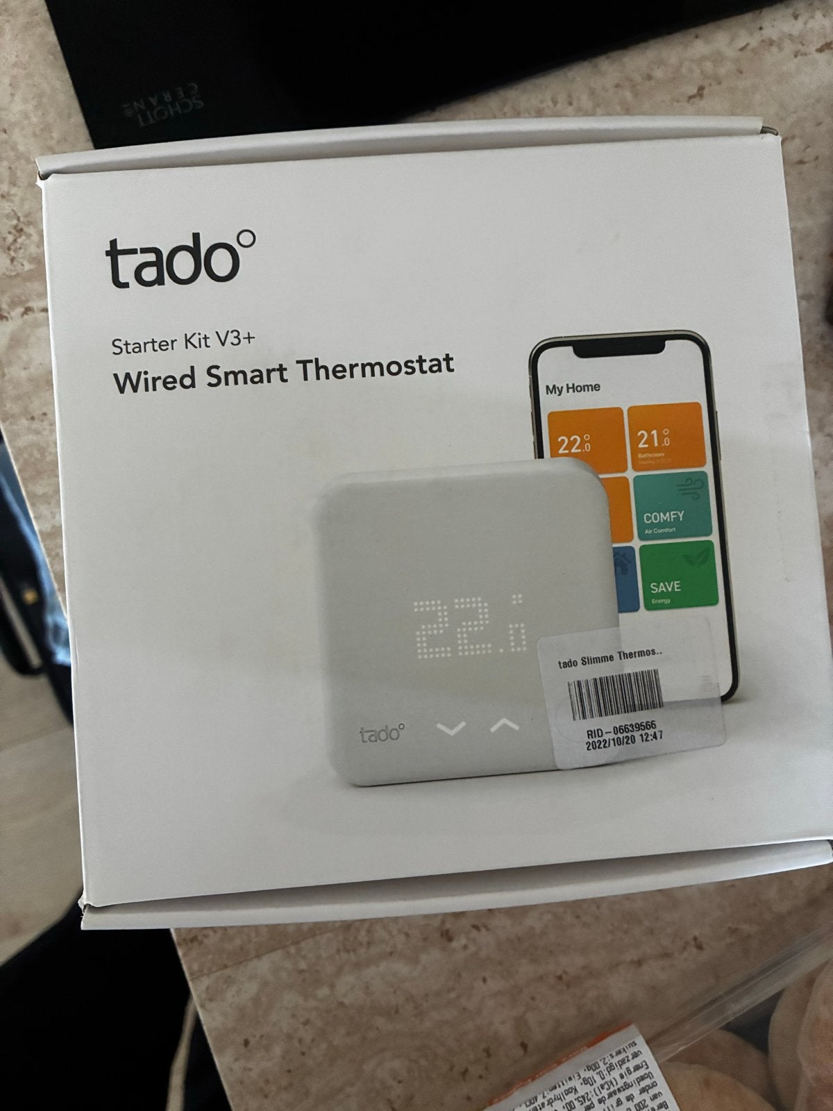 Tado Starter Kit V3+ Bedrade Slimme Thermostaat, Ophalen of Verzenden, Slimme thermostaat, Zo goed als nieuw