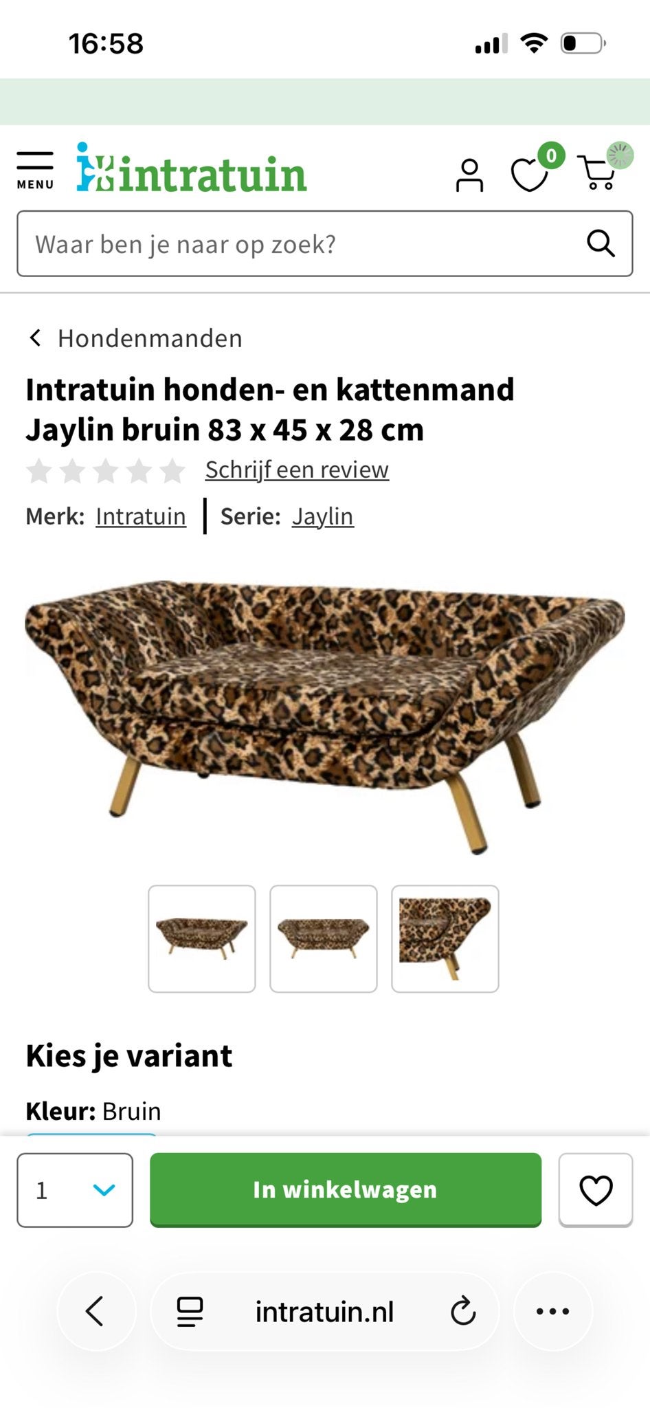 Honden en kattenmand, Ophalen, Zo goed als nieuw