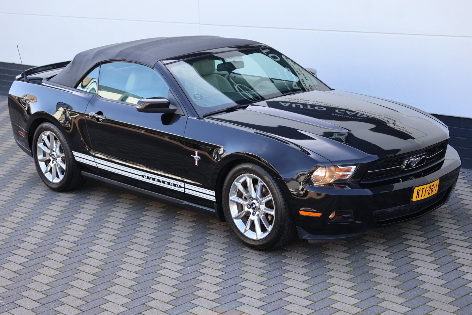 Ford USA Mustang Cabrio 4.0 V6 214PK Airco Leder Cruise !, Auto's, 4009 cc, Achterwielaandrijving, Gebruikt, Cabriolet