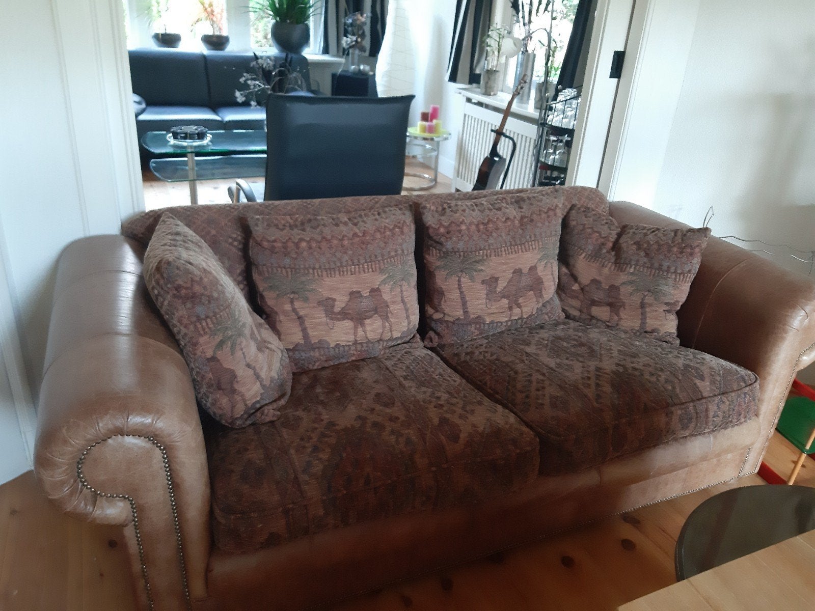 Bankstel, Ophalen, 150 tot 200 cm, Driepersoons, 75 tot 100 cm