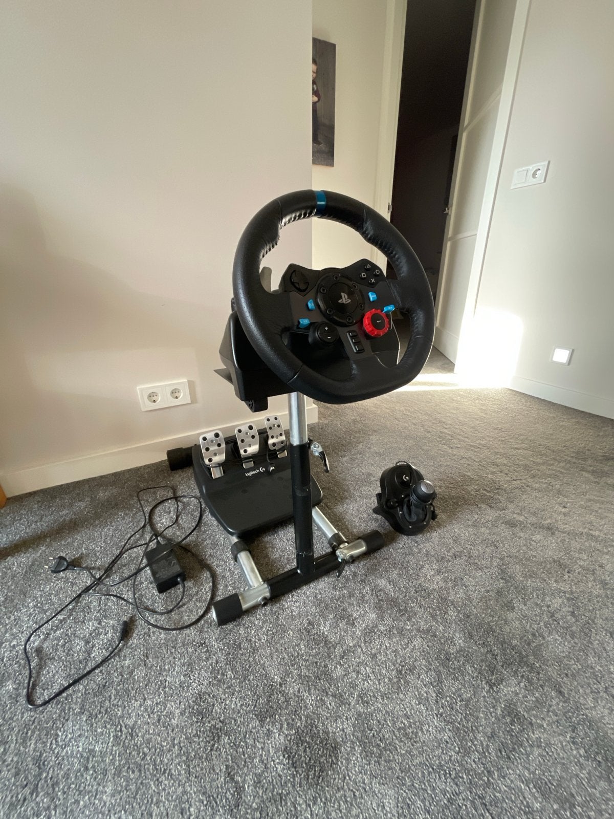 Logitech G29 racestuur met schakelpook + Wheel Stand Pro, Ophalen, Gebruikt, Stuur of Pedalen, PlayStation 4