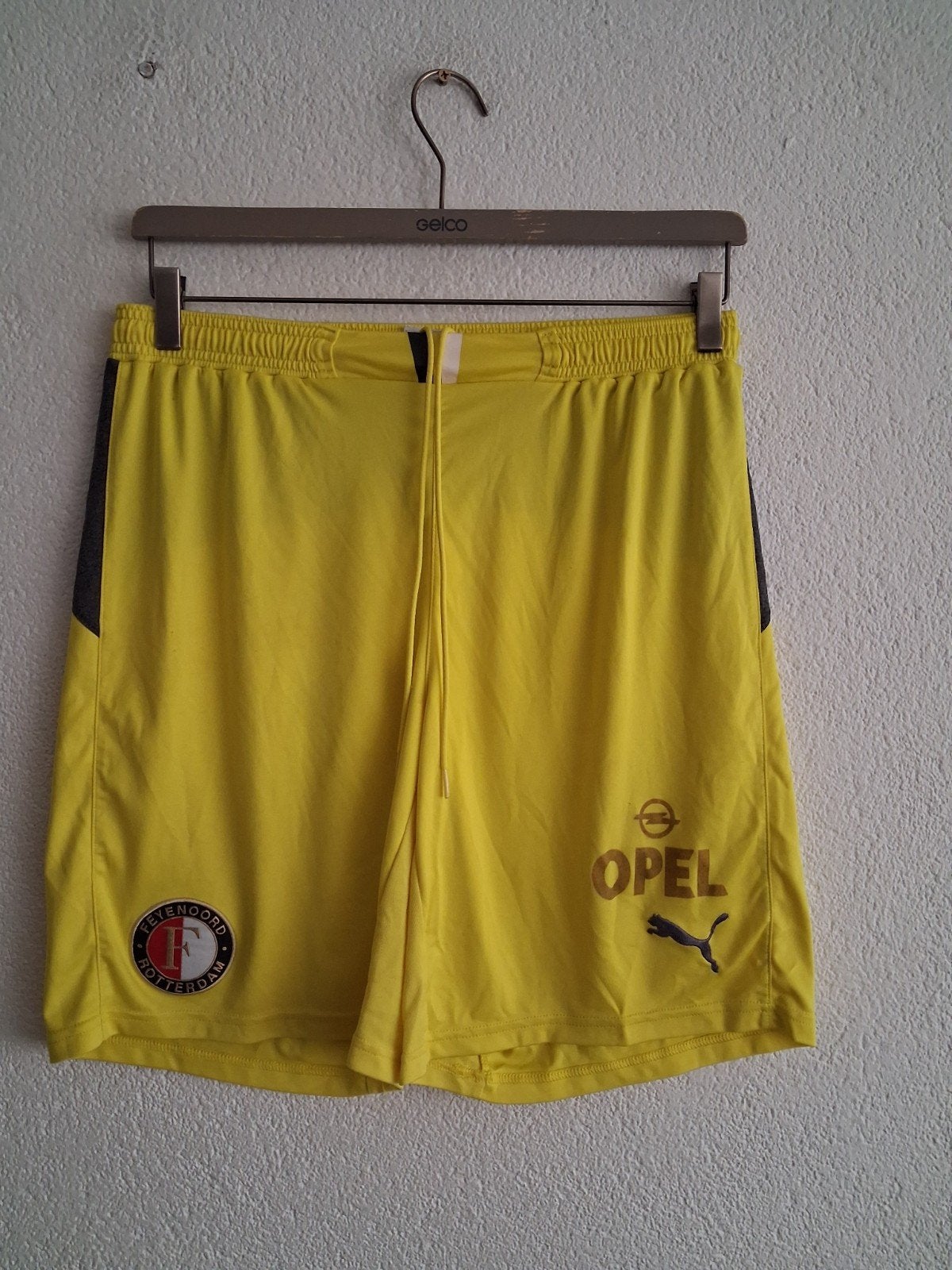 Puma  Feyenoord  Korte Broek Maat  M, Ophalen of Verzenden, Zo goed als nieuw, Blauw, Voetbal