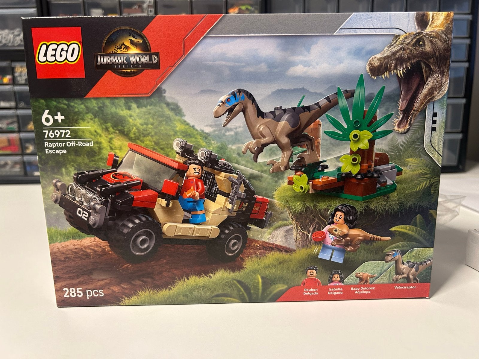 LEGO Jurassic World 76972 Raptor Off-Road Escape, Jurassic World, Lego, Nieuw, Ophalen of Verzenden