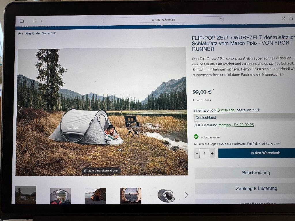 tent, Caravans en Kamperen, Ophalen, Nieuw, Tot en met 2