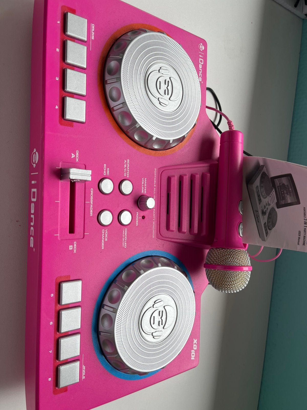 iDance XD101 Draagbare 3-in-1 Party Machine met Microfoon, Ophalen of Verzenden, Gebruikt, Complete set
