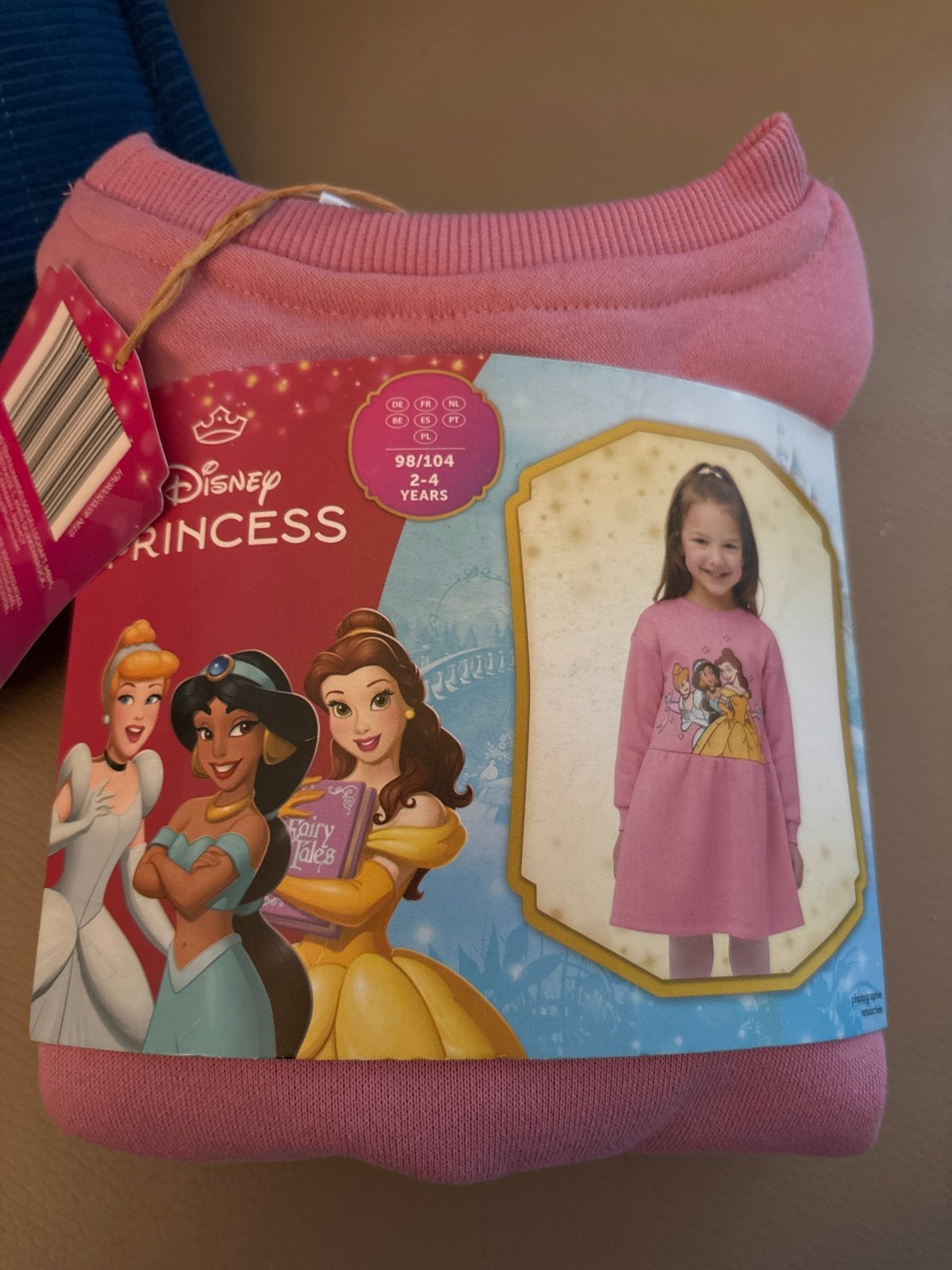 Disney Princess roze jurk lange mouwen maat 98-104 (2-4jr), Ophalen of Verzenden, Nieuw, Meisje