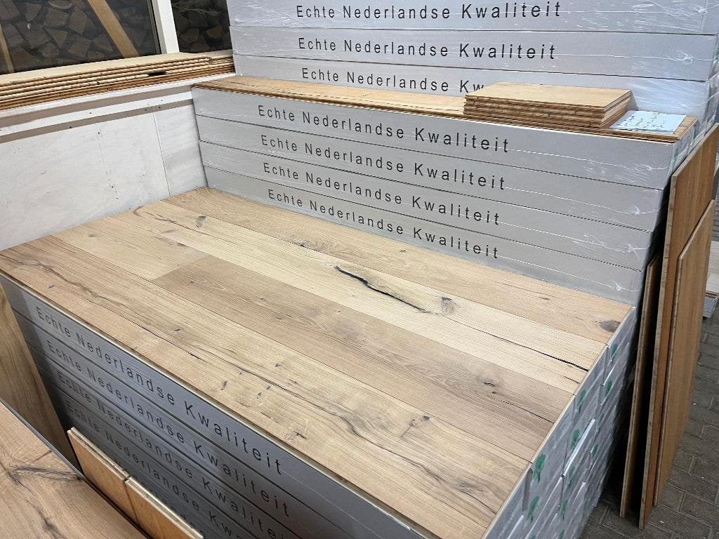 Eiken lamelparket vloeren Nature 235mm breed , grote partij