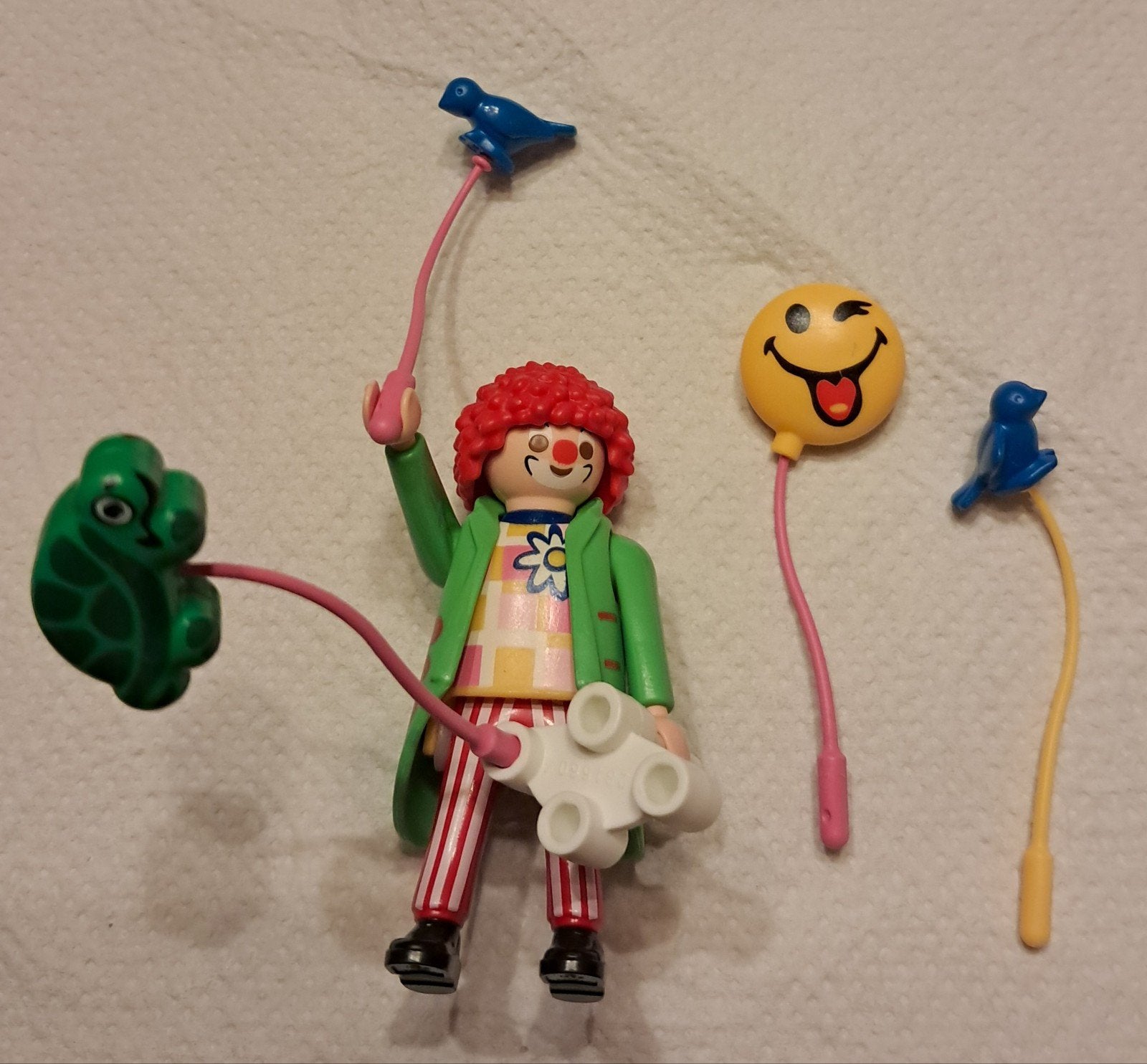 Clown, ballonnenverkoper, Ophalen, Gebruikt