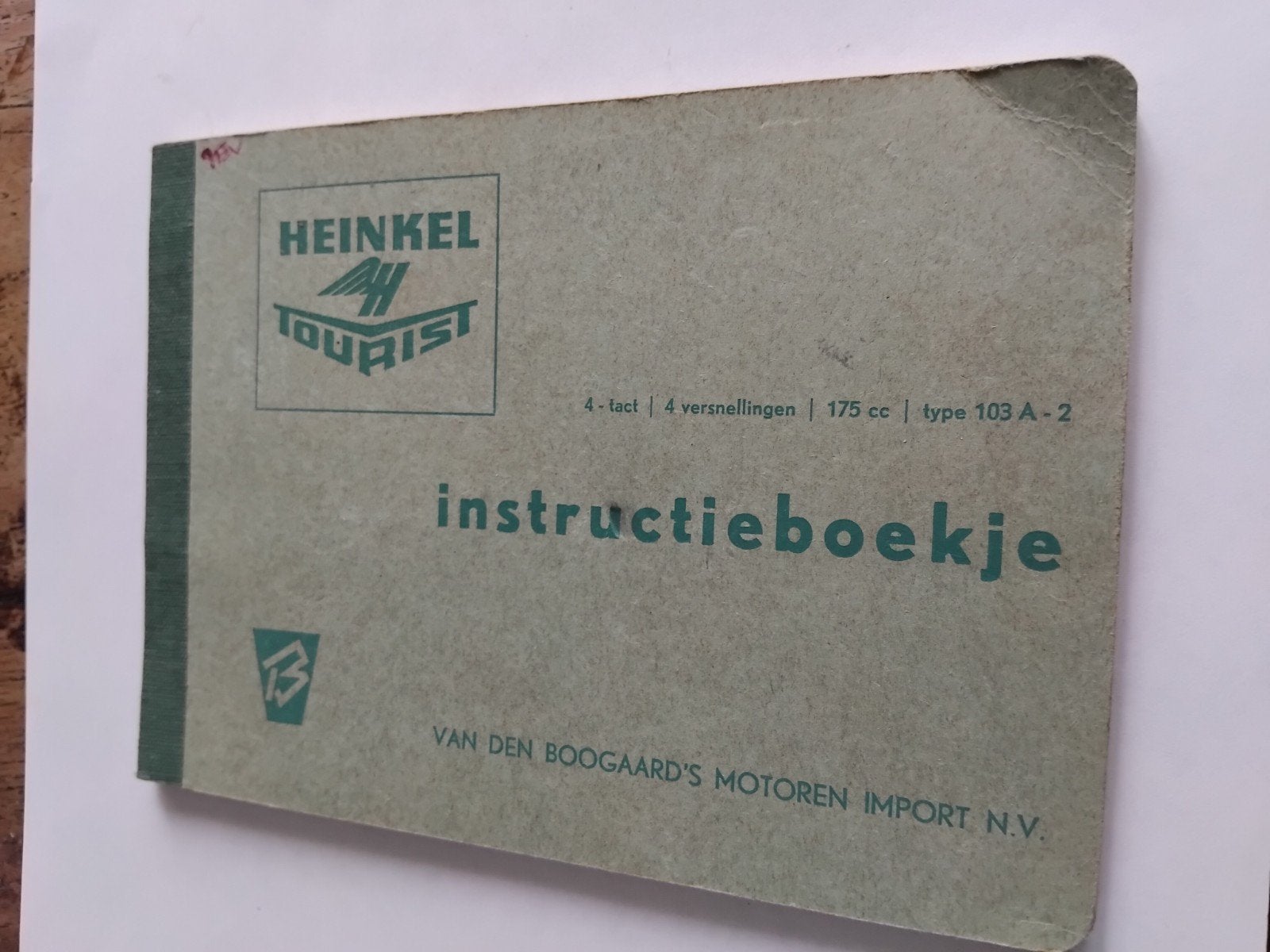 Heinkel Tourist Instructieboekje - Origineel, Motoren, Ophalen of Verzenden