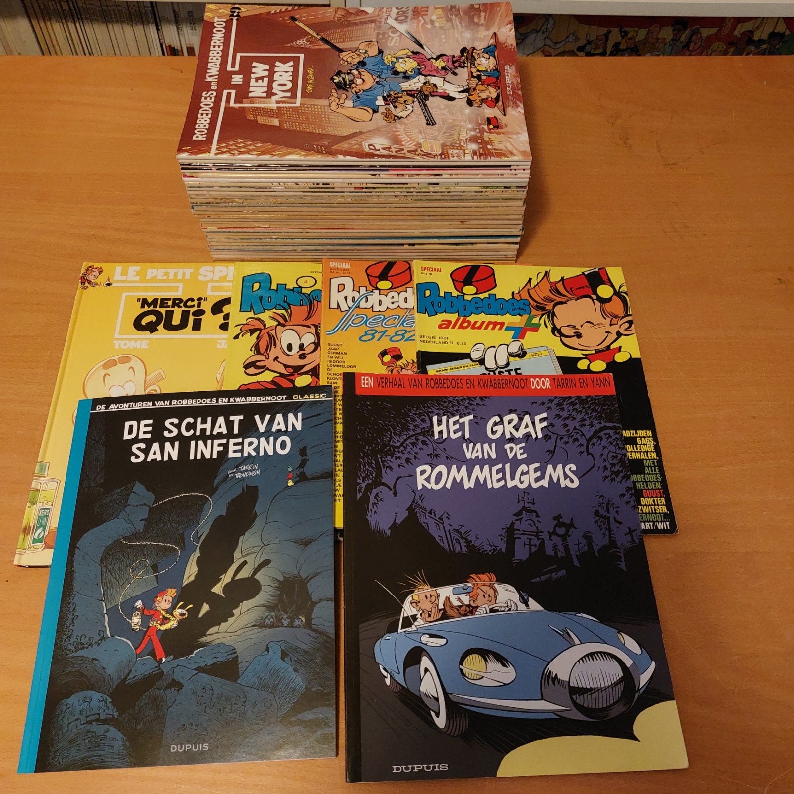 Verzameling serie Robbedoes en speciale uitgaven 35 x, Meerdere stripboeken, Ophalen of Verzenden, Gelezen