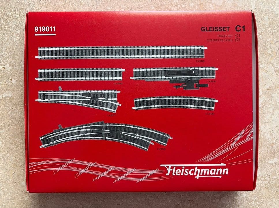 Fleischmann Gleisset C1 (919011) - N-spoor Rails Set, Hobby en Vrije tijd, Gelijkstroom, Verzenden, Fleischmann, Rails
