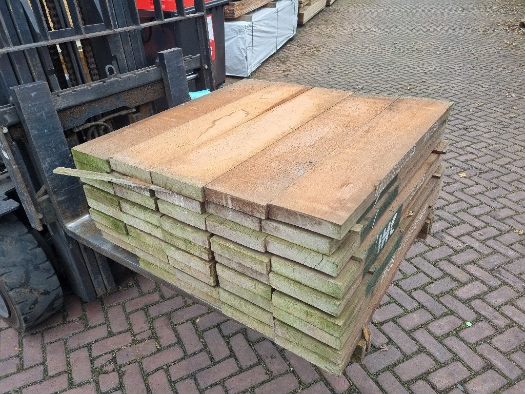 Hardhouten balken / planken 4.5x20.0 cm 1.00 m lang