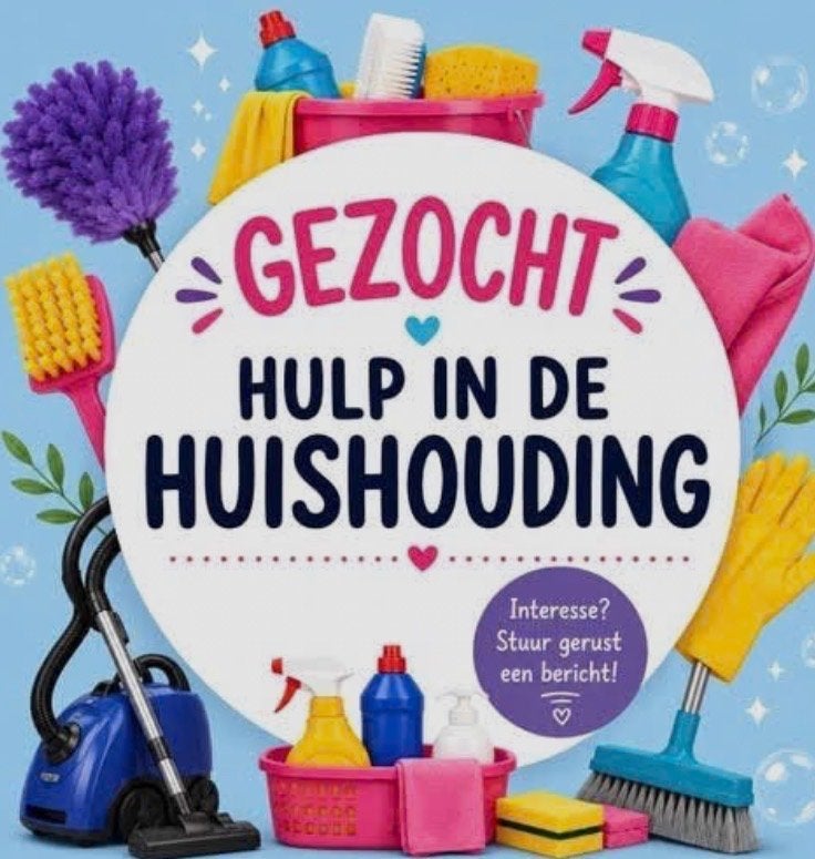 Huishoudelijke hulp gezocht!