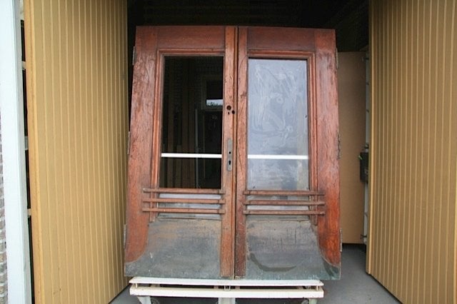 Teakhouten Deuren, Ophalen, Gebruikt, 80 tot 100 cm, Buitendeur