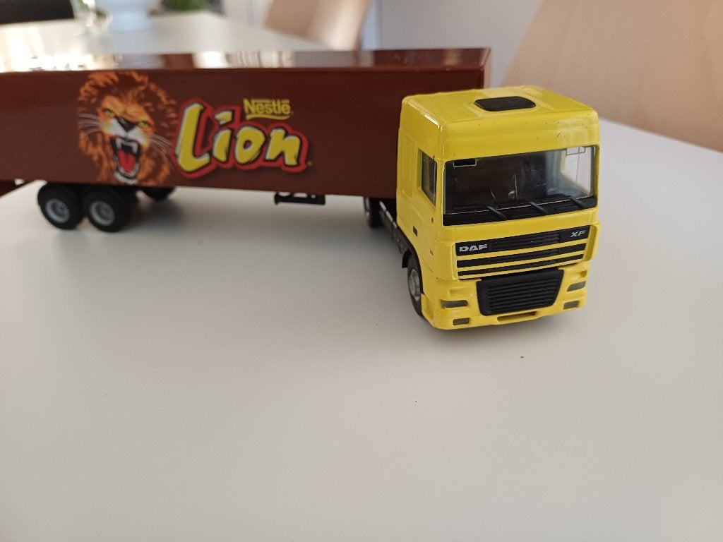 Lion car vrachtwagen Lion Toys DAF XF 1/50, Hobby en Vrije tijd, Ophalen of Verzenden, Gebruikt, Bus of Vrachtwagen, Lion Toys