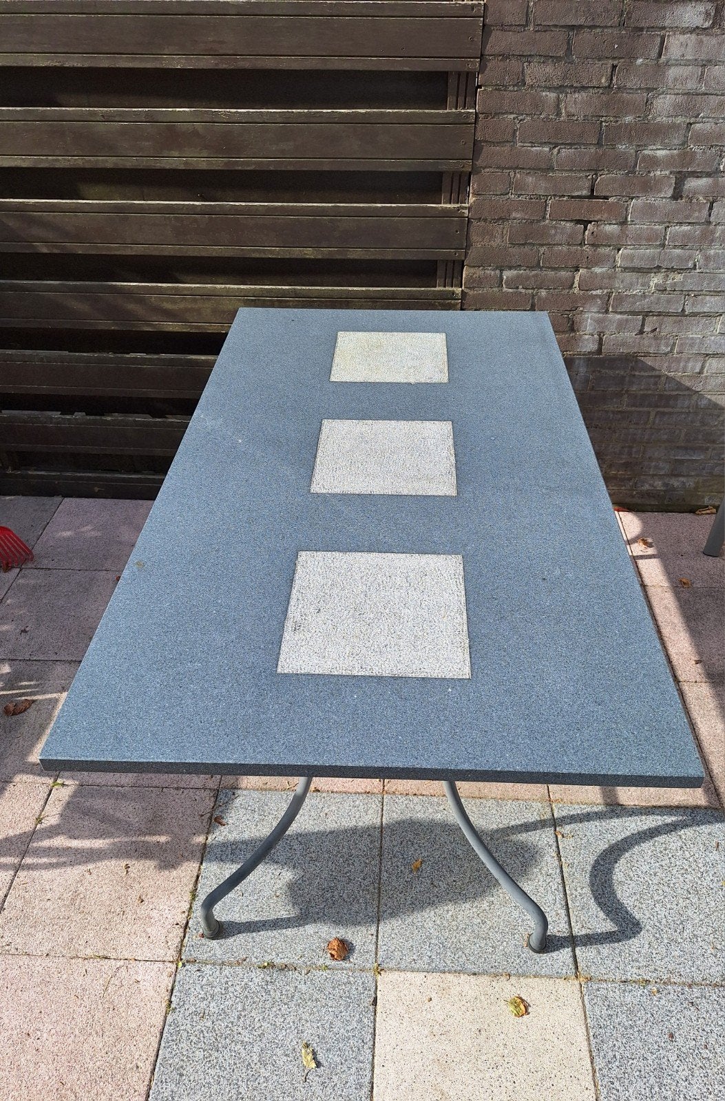 Granieten tuintafel 160x90, Tuin en Terras, Ophalen, Rechthoekig, Overige materialen