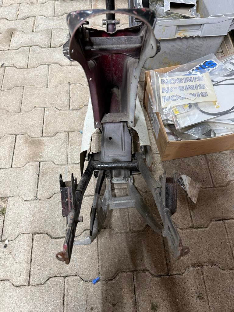 Simson Star frame - Gebruikt, Fietsen en Brommers, Brommeronderdelen | Oldtimers, Ophalen, Gebruikt, Frame, Overige merken