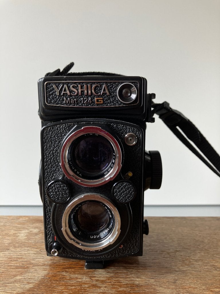 Yashica Mat 124 G, Audio, Tv en Foto, Fotocamera's Analoog, Ophalen of Verzenden, Gebruikt, Spiegelreflex, Overige Merken