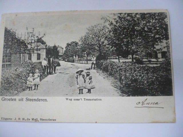 steenderen weg naar 't tramstation gelopen 1905, Verzamelen, Verzenden, Voor 1920, Gelopen, Gelderland