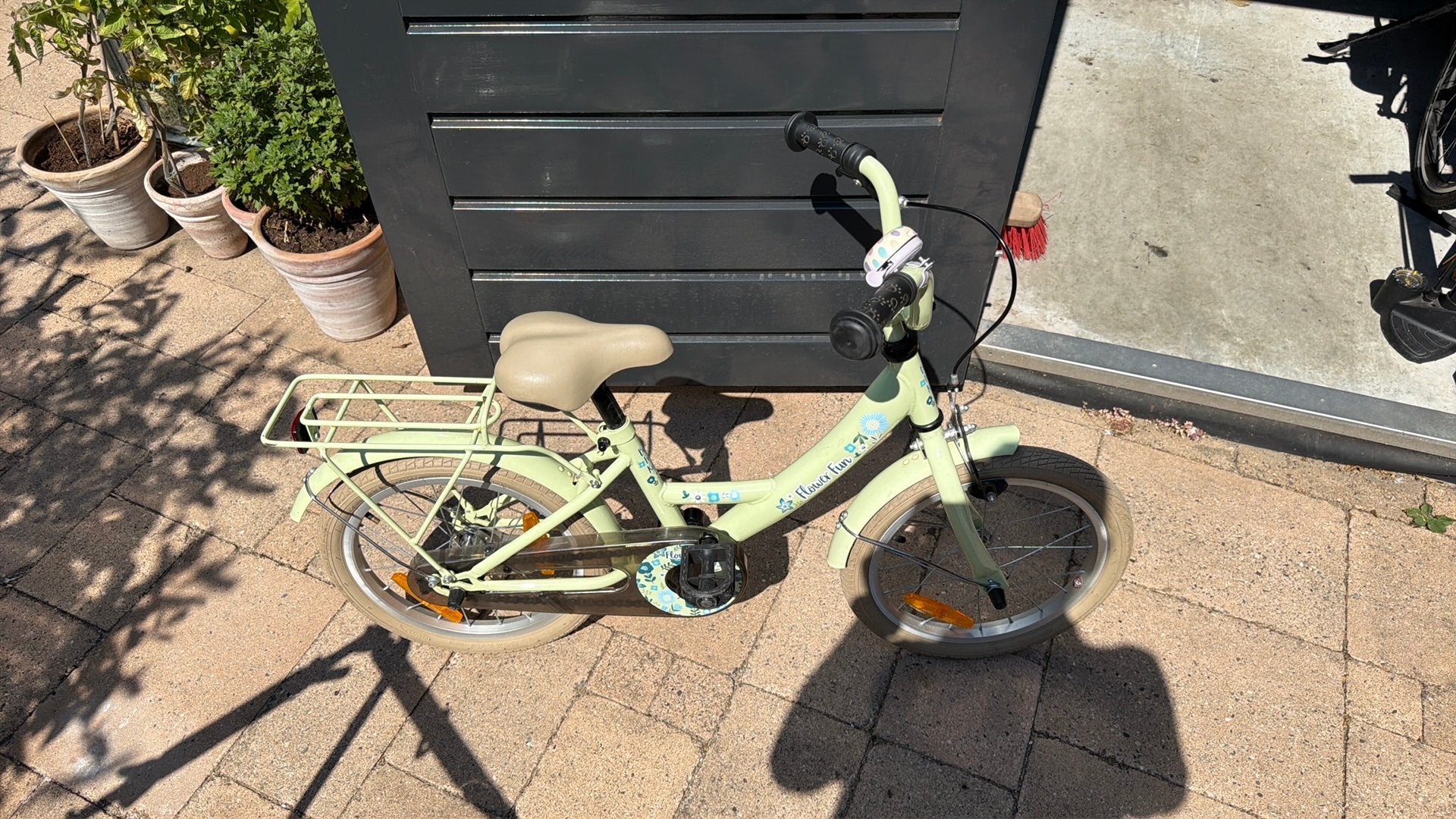 16 inch kinderfiets Flower Fun, Ophalen, Minder dan 10 versnellingen, Gebruikt, Minder dan 49 cm