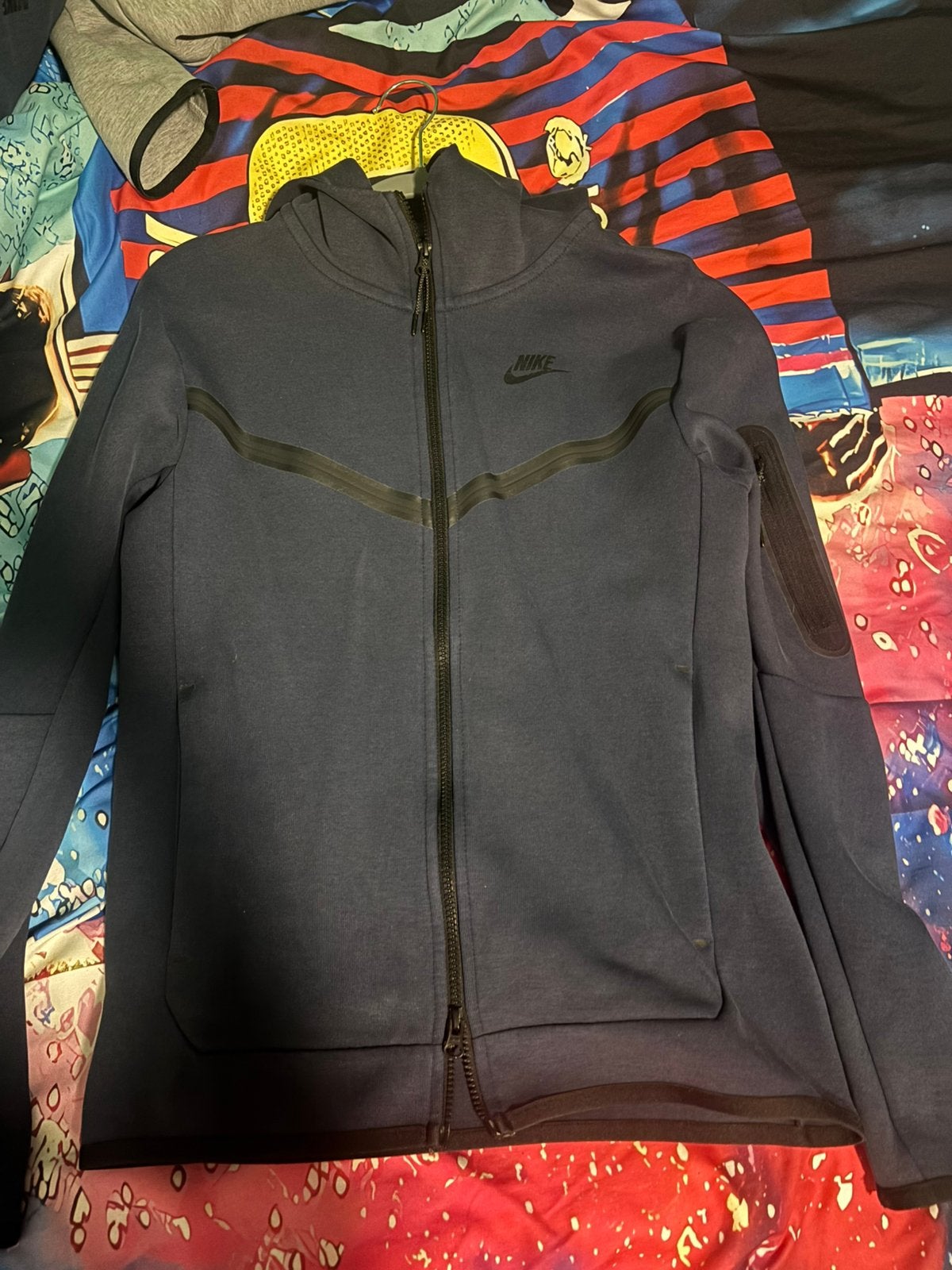 Nike Tech Fleece Trainingspak Navy Blauw – XS, Ophalen of Verzenden, Zo goed als nieuw, Maat 46 (S) of kleiner