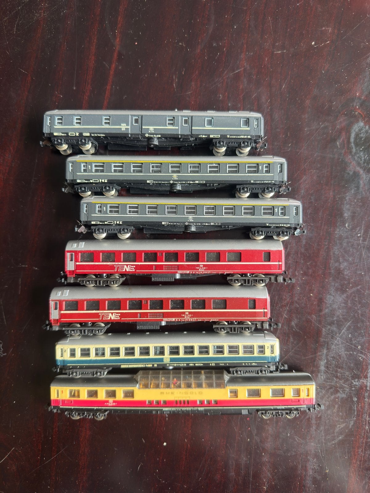 Lima rijtuigen, FS, TEN, Rheingold | 1/160 N spoor, Gebruikt, Gelijkstroom, Wagon, Ophalen of Verzenden