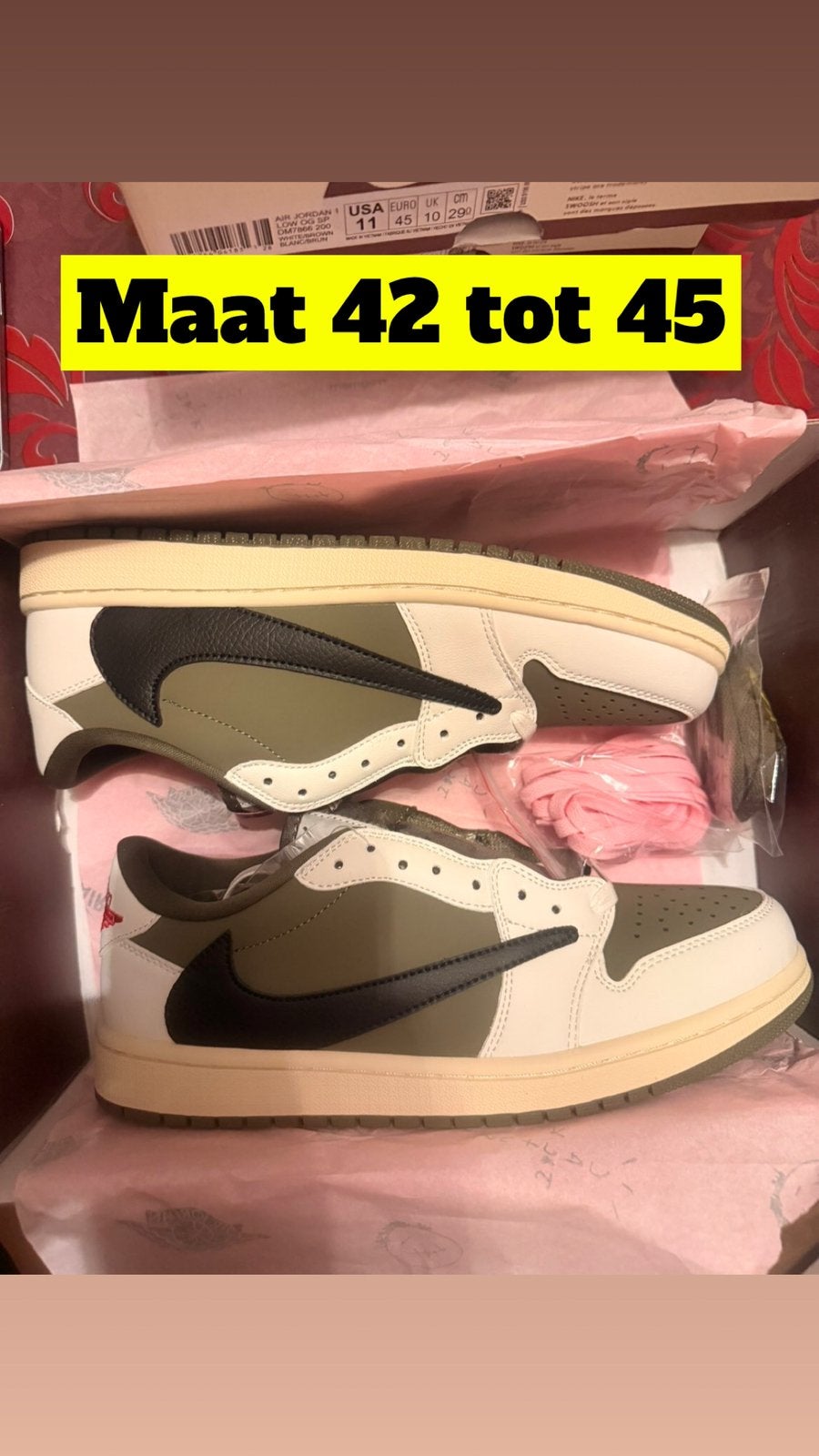 Travis scott schoenen, Eén persoon, Cadeaubon
