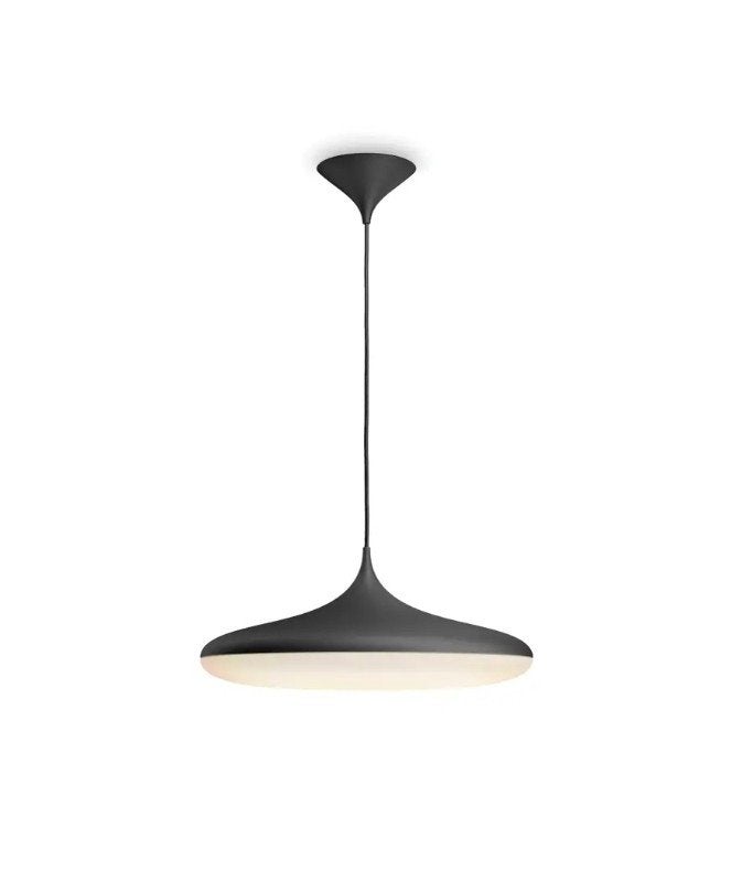 Philips Hue Cher hanglamp zwart Ø47,5 cm - Zo goed als nieuw, Kunststof, Overige fittingen, Ophalen of Verzenden, Zo goed als nieuw
