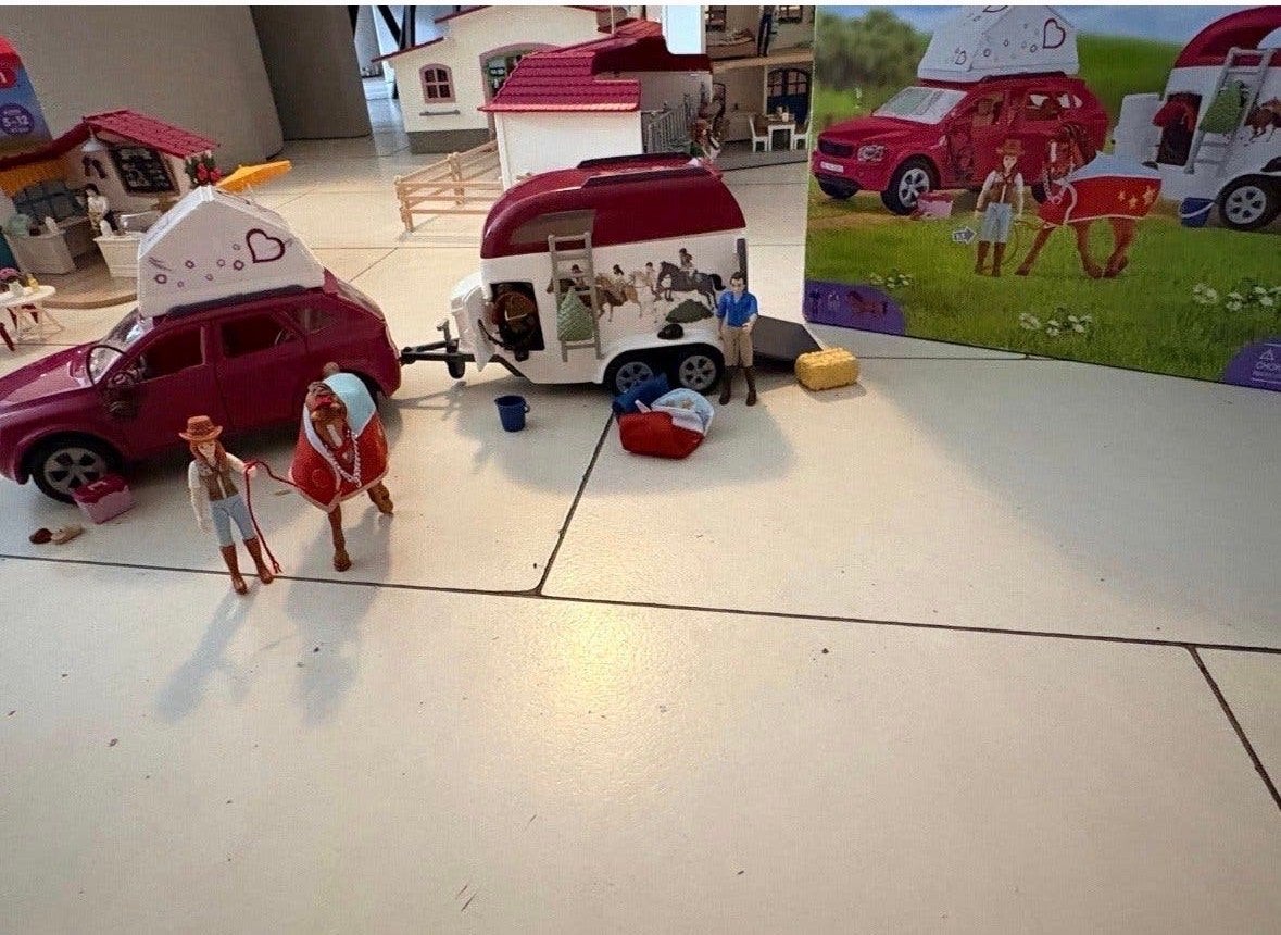 Diverse Schleich speelsets en paarden - compleet of los, Ophalen, Gebruikt, Jongen of Meisje
