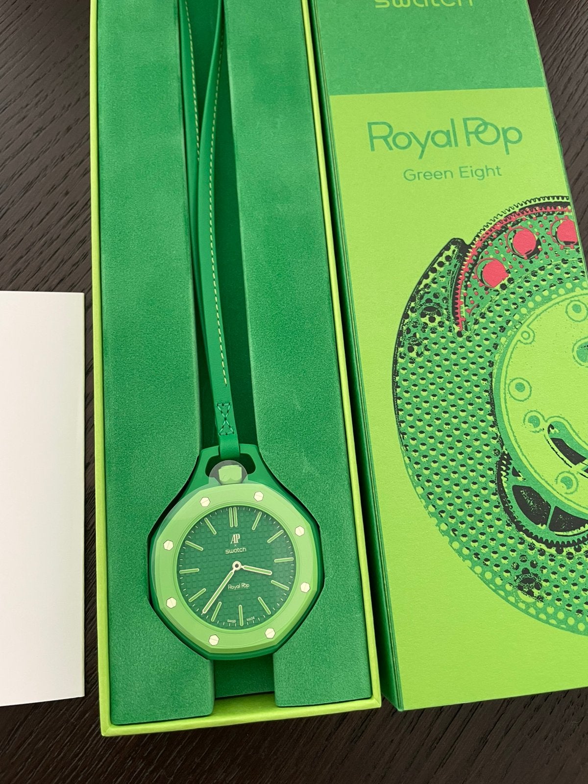 Audemars piquet x swatch royal pop Green Eight, Ophalen of Verzenden, Overige materialen, Overige merken, 1960 of later