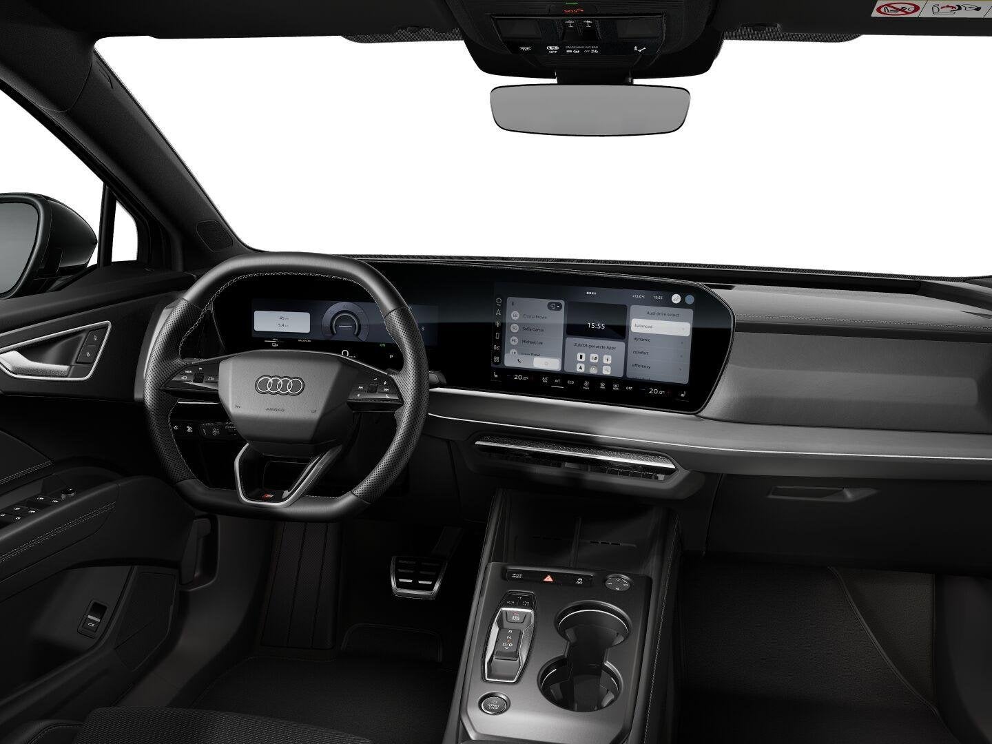 Audi Q4 e-tron S edition e-tron 45 82 kWh 210 kW / 286 PK SU, Auto's, Achterwielaandrijving, 510 min, Zwart, 82 kWh