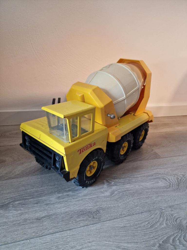 Vintage Tonka Betonmixer – Metaal – Jaren '70/'80, Verzamelen, Ophalen of Verzenden, Zo goed als nieuw