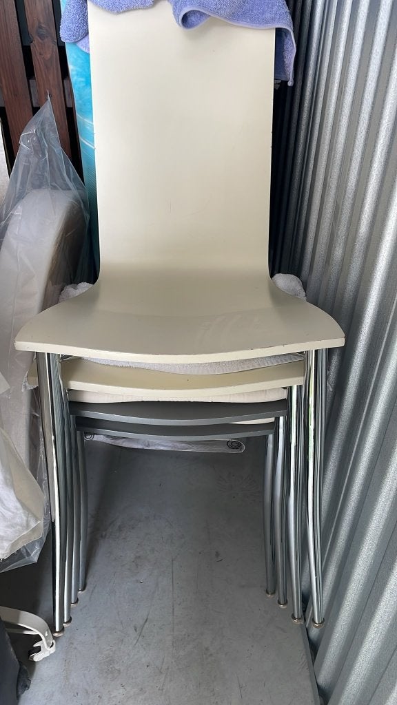 4 designer eetkamer stoelen van philippe starck, Huis en Inrichting, Stoelen, Ophalen, Gebruikt, Overige kleuren, Vier