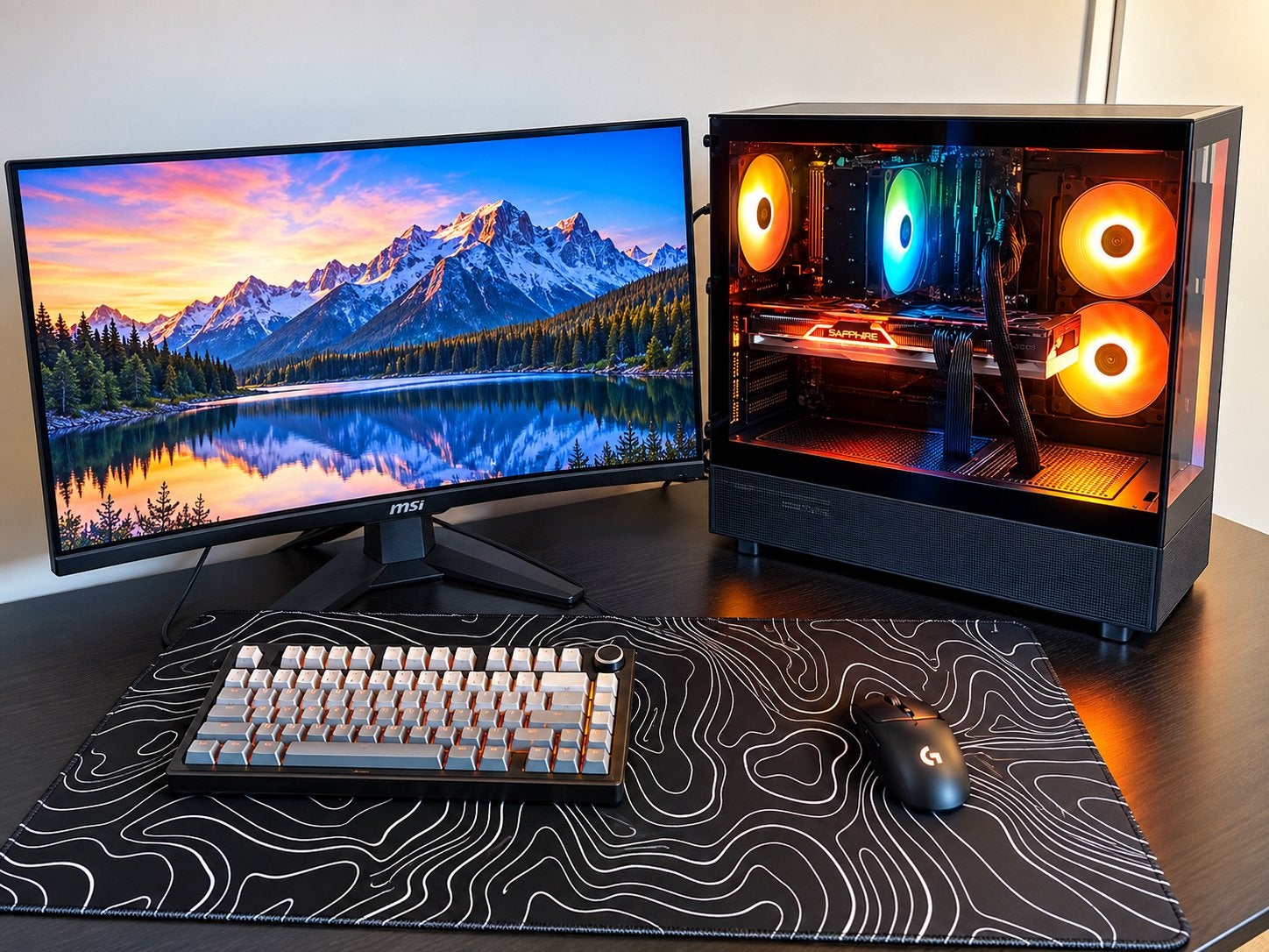 Gaming PC:RX 7700XT; Ryzen 7 5700X; 32GB; 1TB; 27”QHD; 180Hz